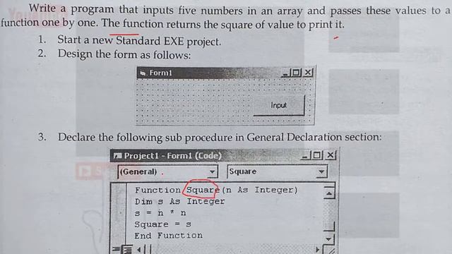 Visual Basic | Part 58 | Bsc Computer Science | PU | In Urd | Passing Elements of Array as argument