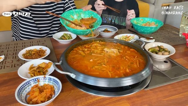 각종 밑반찬들 가득 만들어서 모박사 부대찌개랑 푸짐하게 먹는 집밥은 역시 최고🔥(ft.라면사리) Budaejjigae, Korean side dishes MUKBANG