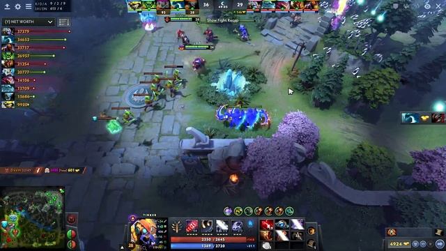 MASTER TIER Tinker level 27 Intense Battle vs Morphling God ! Dota 2 7.28c Tinker Gameplay.
