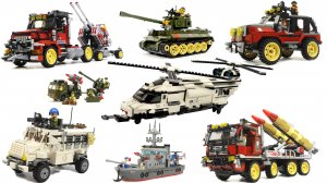 Собираем наборы конструкторов LEGO. Танки, самолеты, грузовики и не только!