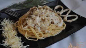 Паста с кальмарами