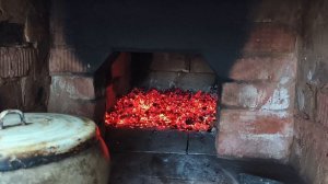 Разобрали баню ,приготовили плов.