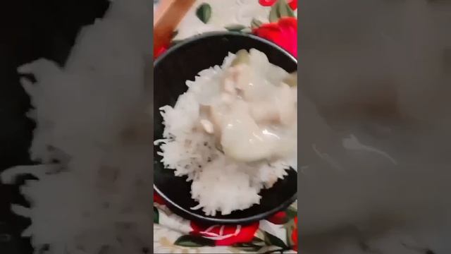 Chinese rice and chicken Manchurian by Mama #viralvideo #youtubeshorts #trending