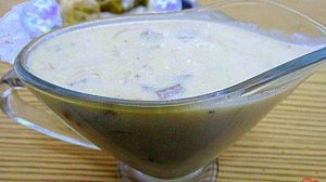 Соус с белыми грибами и со сливками