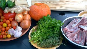 Каре Баранины с Тыквой в Садже