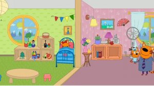 Коржик и карамелька и компот своём кукольном домике снимают видео