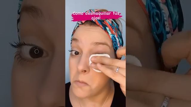 Como desmaquillar tus ojos con Avene Loción Micelar.