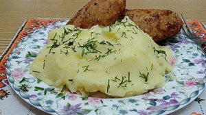 Картофельное пюре со сливками и моцареллой