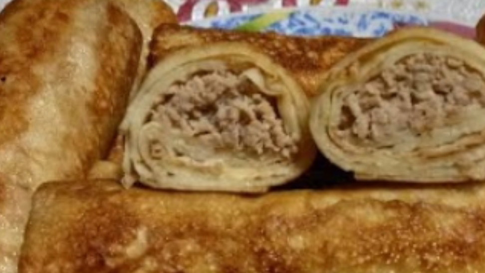 Блинчики мясом