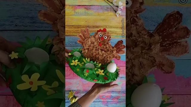 Пасхальная подставка с курицей, мастер-класс на канале