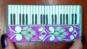 ЗенАрт в мини блокноте Фортепьяно