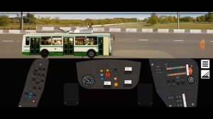 поездка на троллейбусе ЛИАЗ 5280 борт 27 м 4, в игре Симулятор Рыбинского троллейбуса 2д