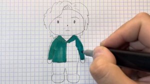 Как нарисовать игра в кальмара игрок 456