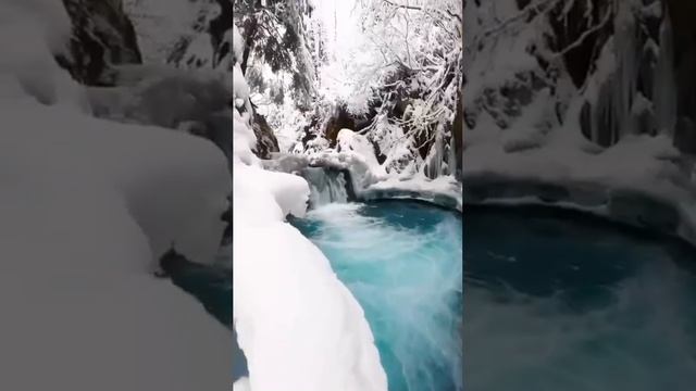 Красота заснеженной и обледенелой Аляски