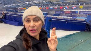 Прогулка в зимнем лесу. Приехала на каток.