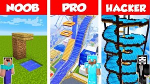 Minecraft НУБ против ПРО против ХАКЕРА: ЧЕЛЛЕНДЖ ВОДНОГО ПАРКА в Minecraft / Анимация