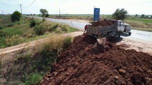 Строительство, засыпка нового участка