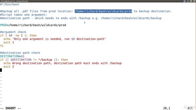 8. Wildcards - create backup script смотреть онлайн