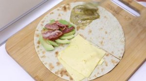 ВКУНЫЙ И СЫТНЫЙ СЭНДВИЧ НА ЗАВТРАК ИЗ ЛАВАША