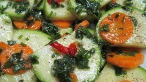 Быстрые маринованные кабачки