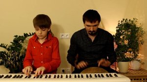 Tyrian OST - Rock Garden - piano and djembe family cover