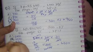 Nts,gat test,Quantitative  profit loss questions lesson 3