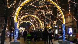 Новогодние вечера в Петербурге. Большая Конюшенная улица