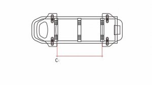 IBERA IB-QB3 PakRak Rear Carrier Interface Adaptor