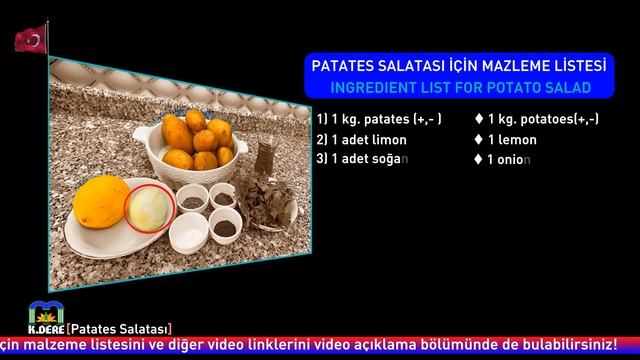 Patates Hasadı | Patates Salatası | Potato Harvest | Potato Salad | Soğuk Mezeler [K.DERE]