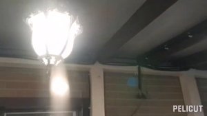 Сделали освещение повесили бра на терассе