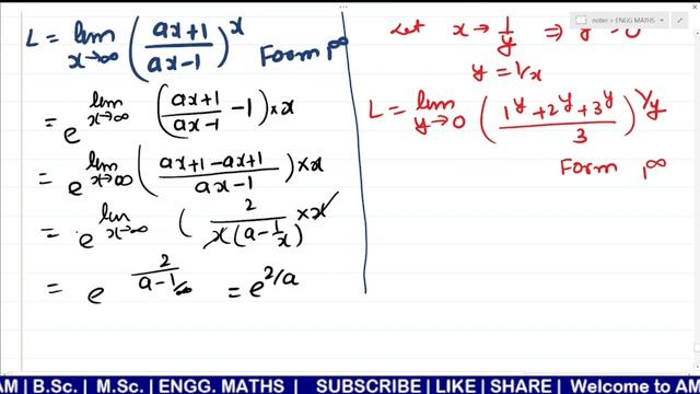 #09 Indeterminate forms type 5 : 1^∞ | Limit Problem | lim(x→0){ (a^x+b^x)/2}^1/x