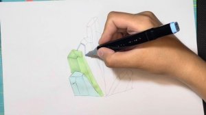 Как нарисовать кристаллы