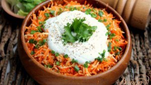 Морковный салат с сыром