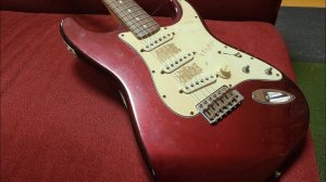 (Реставрация) Мексиканский Fender Stratocaster Перекрас и переделка на активные ЗС