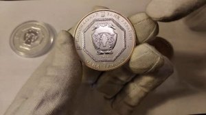 Как сделать радужную патину на юбилейном рубле СССР серебрянных монетах серебро Украины 2020 2021