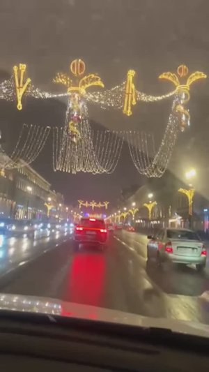 Рождество 2025 в Питере. Поездка по праздничному городу.
