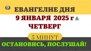 9 ЯНВАРЯ ЧЕТВЕРГ  #ЕВАНГЕЛИЕ ДНЯ АПОСТОЛ (5 МИНУТ)  #мирправославия