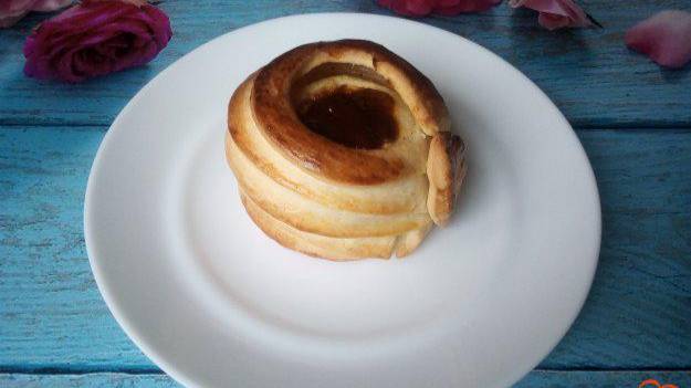 Яблоки запечённые с варёной сгущёнкой