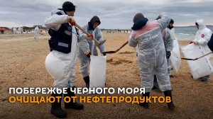 Как побережье Черного моря очищают от нефтепродуктов – видео