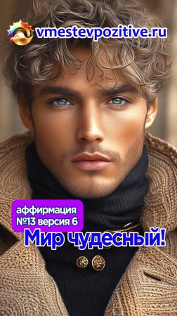 Affirmation. Male. №13. Мир чудесный! (v6)