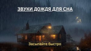 Звуки дождя для сна / Музыка для сна / Камин для сна / Звуки природы для сна