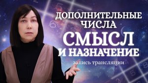 Дополнительные числа. Смысл и назначение. Онлайн трансляция.