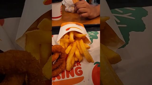 Enjoyed Burger King last night- today special- burger, nuggets,onion rings#shorts@revathyspecial