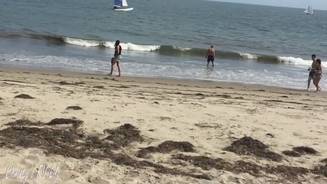 Galeta Pier and Santa Barbara Beaches. Catamaran Sailing, Cat Row, Sail Boats. Hydrofoils.