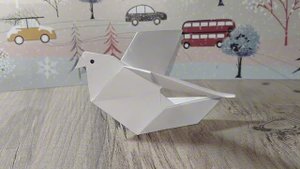 Оригами. Фигурки. Голубь из бумаги. Поделки с детьми.