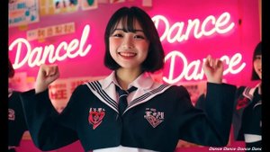 Kawaii女子高生ダンス – エネルギッシュ&生成AI Kawaii High School Girl Dance - E