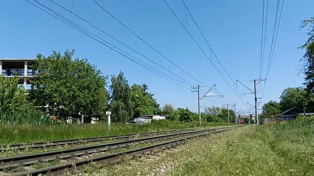 ЭД9Э-0052 сообщением Минеральные Воды—Кисловодск 23.05.24 #ржд #жд #железнаядорога #поезда #эд9э смотреть онлайн