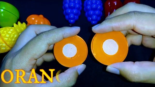 Cutting fruit and vegetables toys paprika tomato grape orange pumpkin chilli pineapple apple ASMR