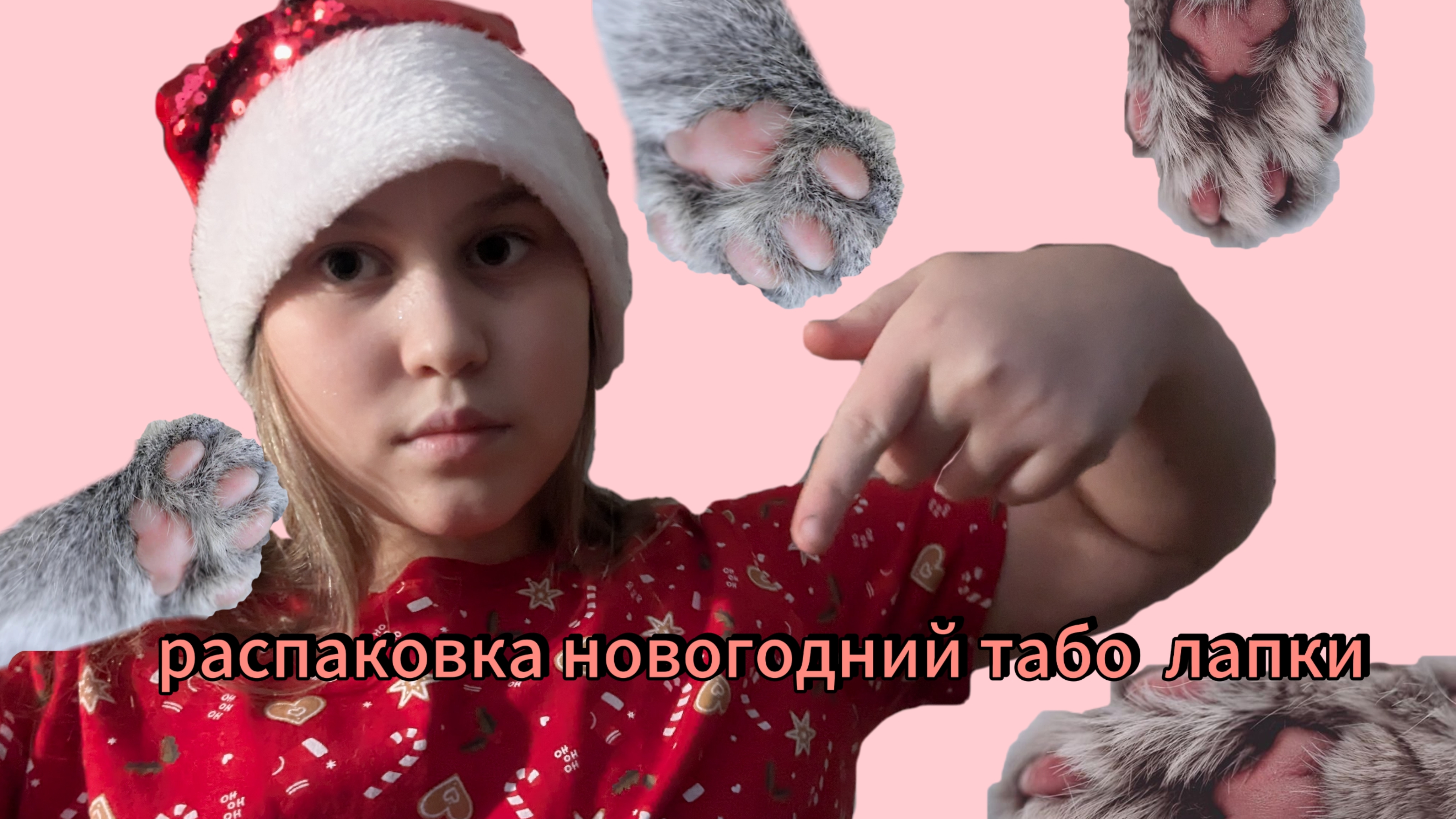 распаковка новогодней табо лапки