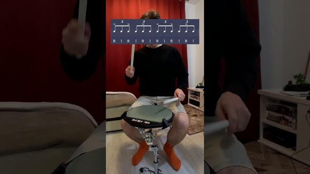 Развиваем внутренний метр #drumpad #drums #барабаны #обучение